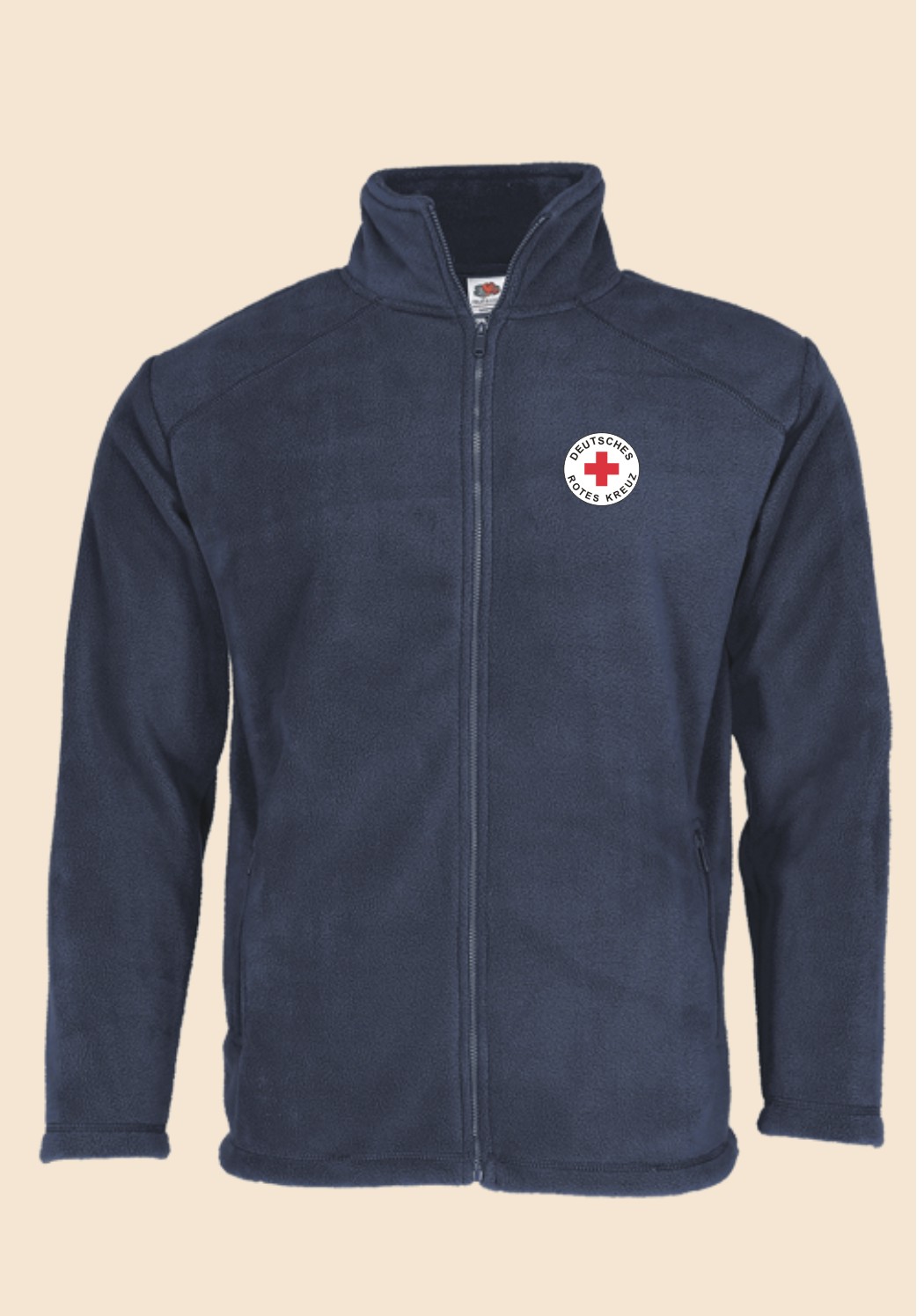 Damen Full Zip Fleecejacke - Rundlogo 8cm