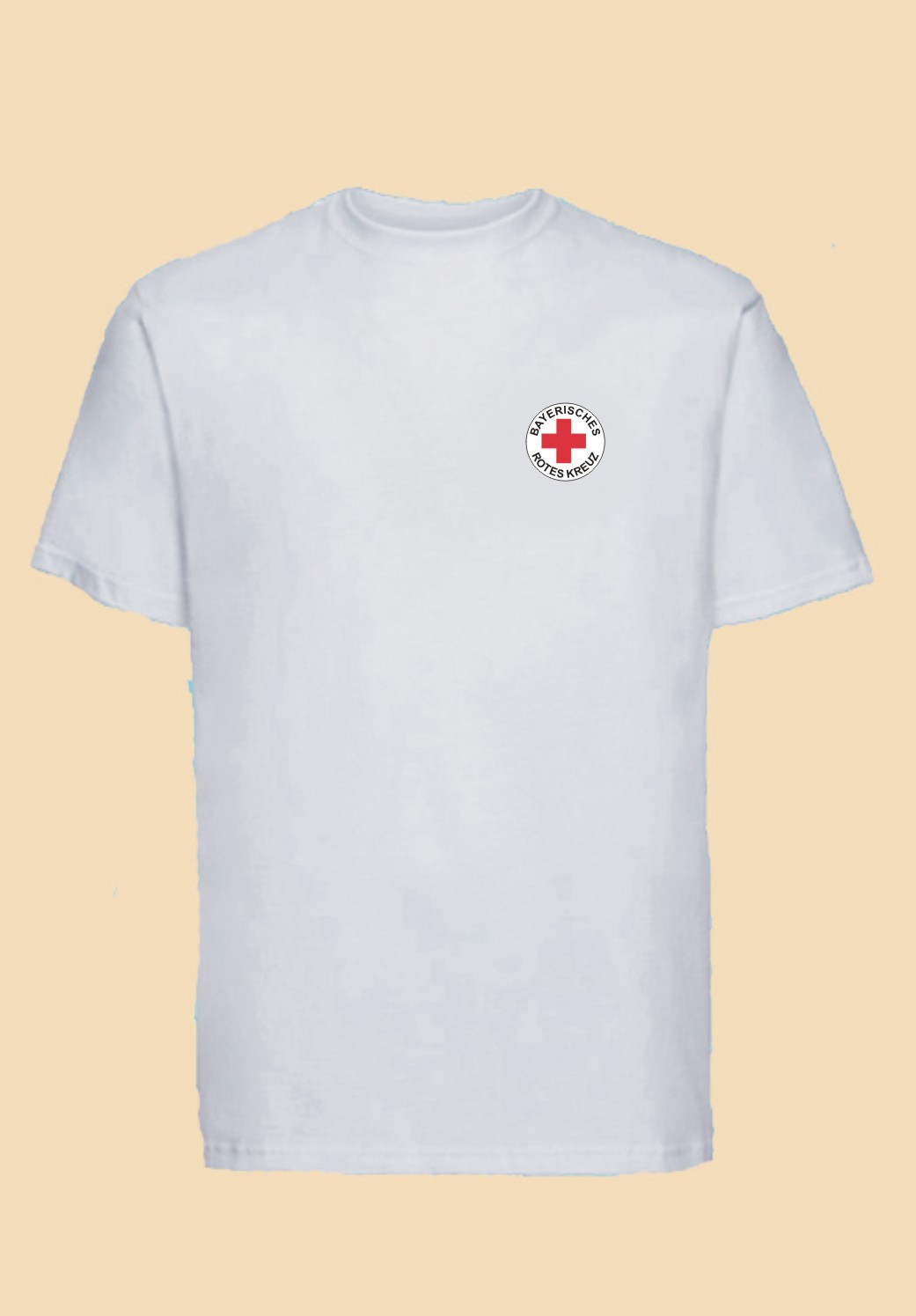 Unisex T-Shirt weiß - Rundlogo 8cm