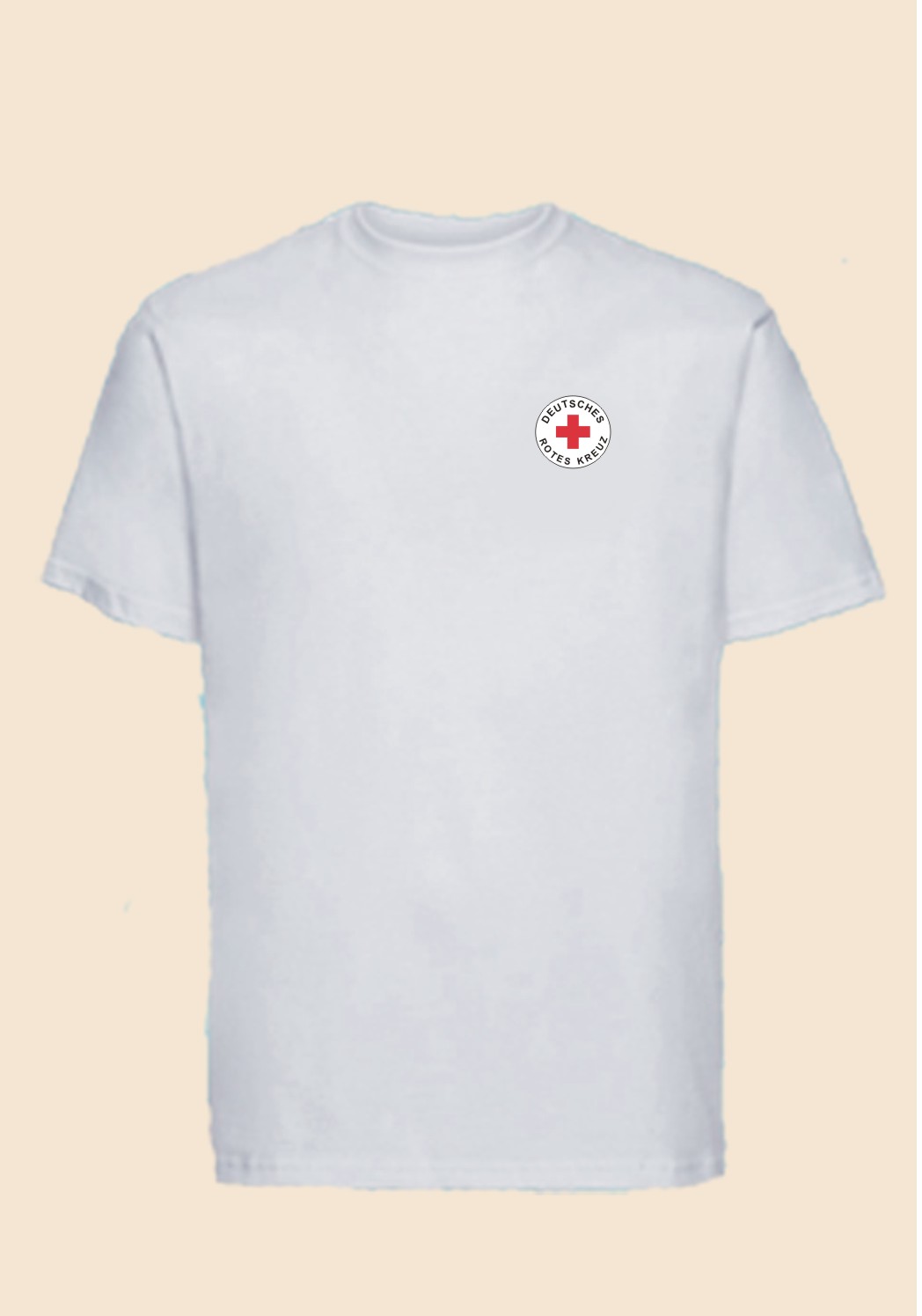 Unisex T-Shirt weiß - Rundlogo 8cm