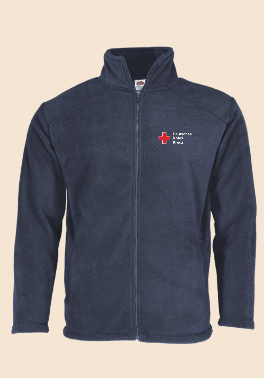 Damen Full Zip Fleecejacke - Rundlogo 8cm