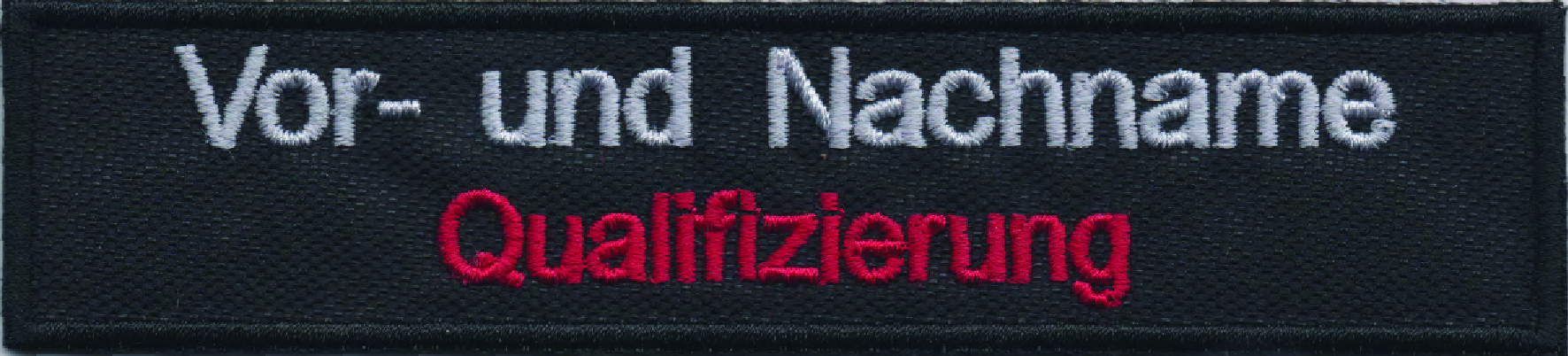 Namensschild mit Klett